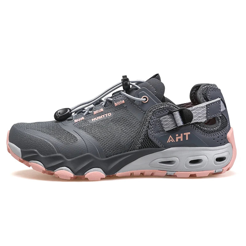 HUMTTO Summer Hiking Shoes Breathable Trekking Shoes Womens Outdoor Water Sneakers for Women Quick Drying Beach Barefoot Sandals