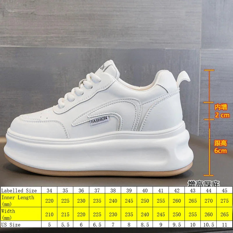 Fujin 8cm New Platform Wedge Sneakers Air Mesh Summer Sandals Shoes Women Shoes Spring Autumn Genuine Leather Vulcanize Footwear