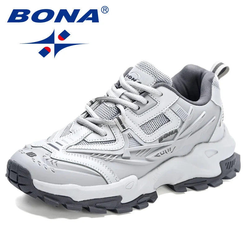 BONA 2023 New Designers Anti slip and wear-resistant Classics Running Shoes Athletic Sport Shoes Men Outdoor Sneakers Lightweigh