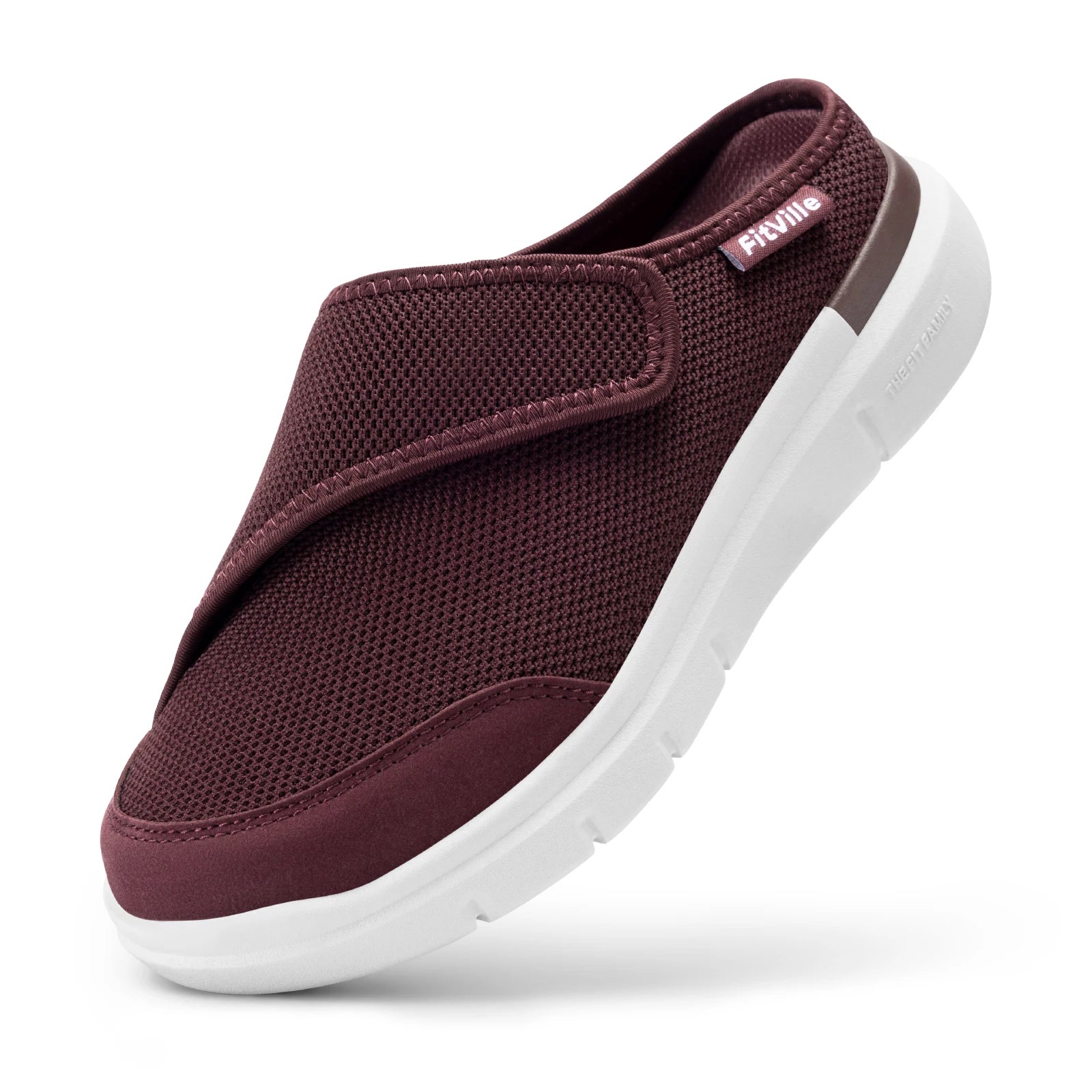 FitVille Women's Orthopedic Slippers Wide Fleece Lined Clogs with Arch Support Recovery Pedic Shoes Comfortable Slip-On Footwear
