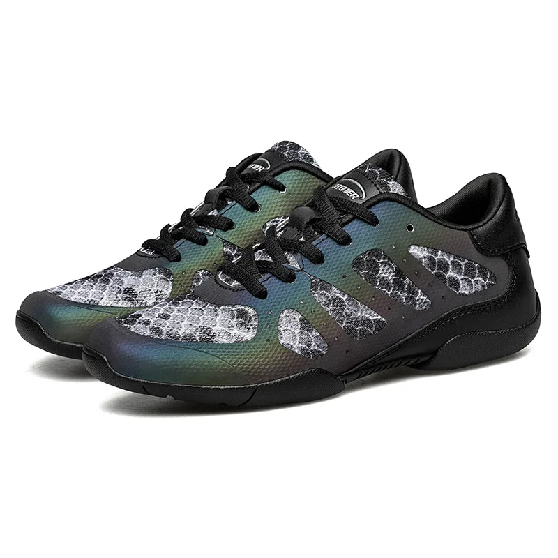 BAXINIER Girls Stylish Black Cheerleading Trainers Perfect for Youth Dance Tennis and Cheer Competitions with Breathable Design