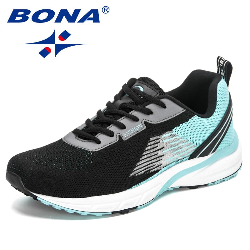 BONA New Popular Style Men Running Mesh Weaving Upper Sport Shoes ventilate Jogging Walking Sneakers Lace Up