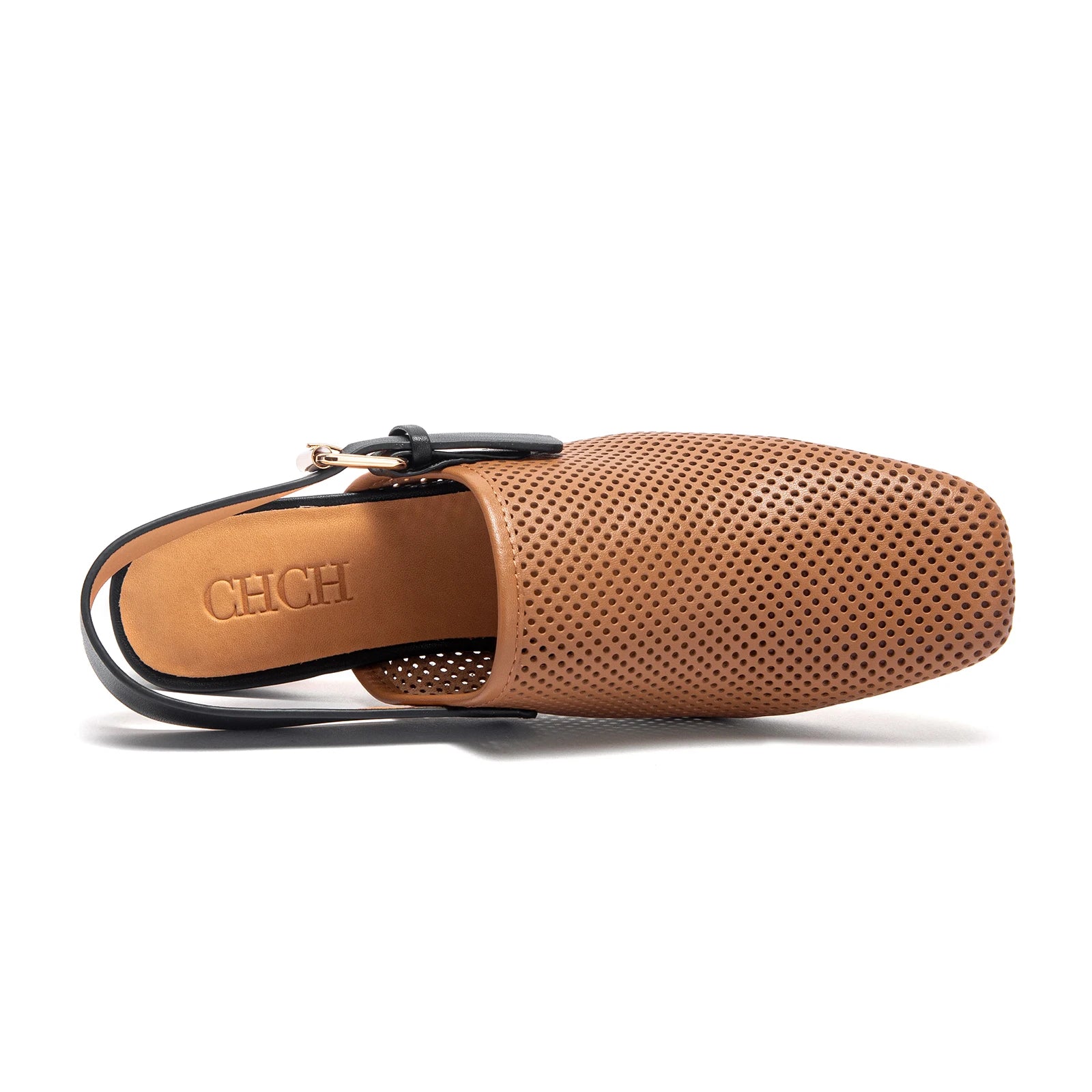 Luxury brand women's shoes summer sandals leather medium high heel hollow breathable temperament girls shoes 35-40 yards