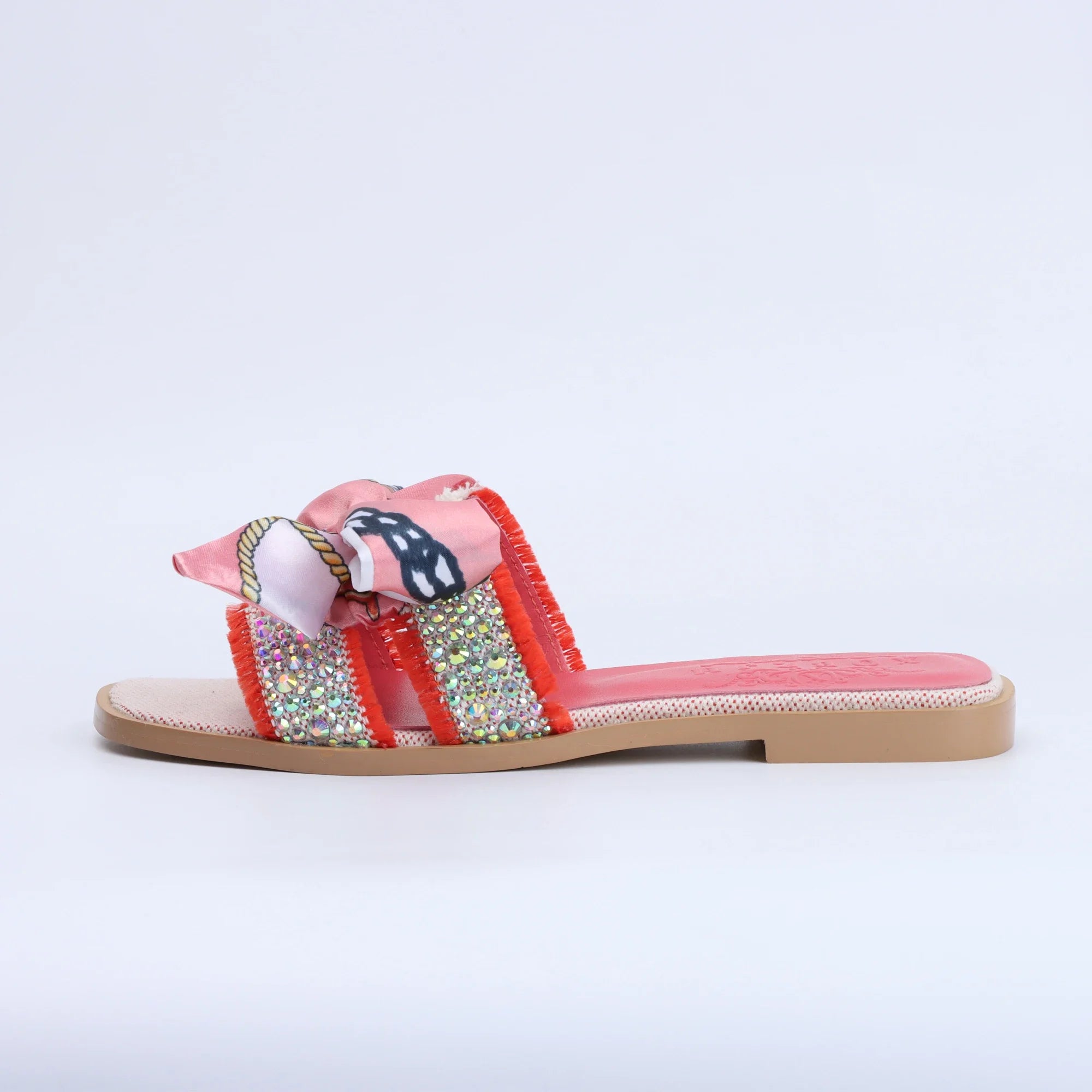 Luxury brands Designer Slippers shoes women Comfortable Flat Slip On Rhinestone Slides Designer High Quality Shoes