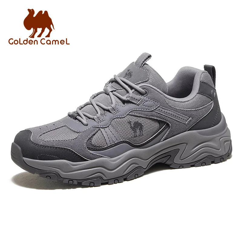 GOLDEN CAMEL Outdoor Hiking Shoes Women and Men Sneakers Thick Sole Heightening Wear-resistant Trekking Sports Shoes for Men