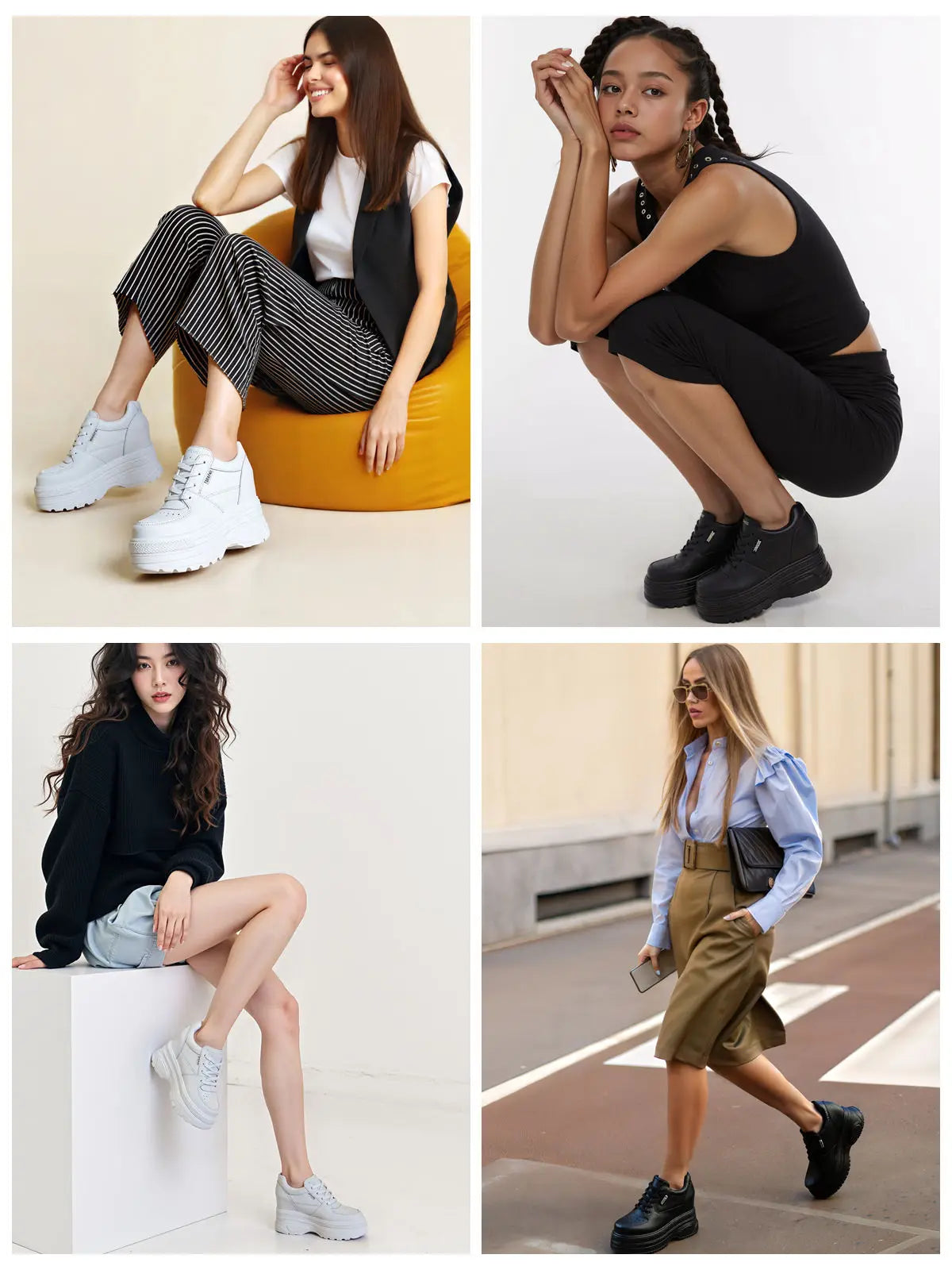 Fujin 12CM Wedge Pumps Autumn Genuine Leather Spring Spring Shoes Hidden Heels Moccasins Women Platform High Brand Female Shoes