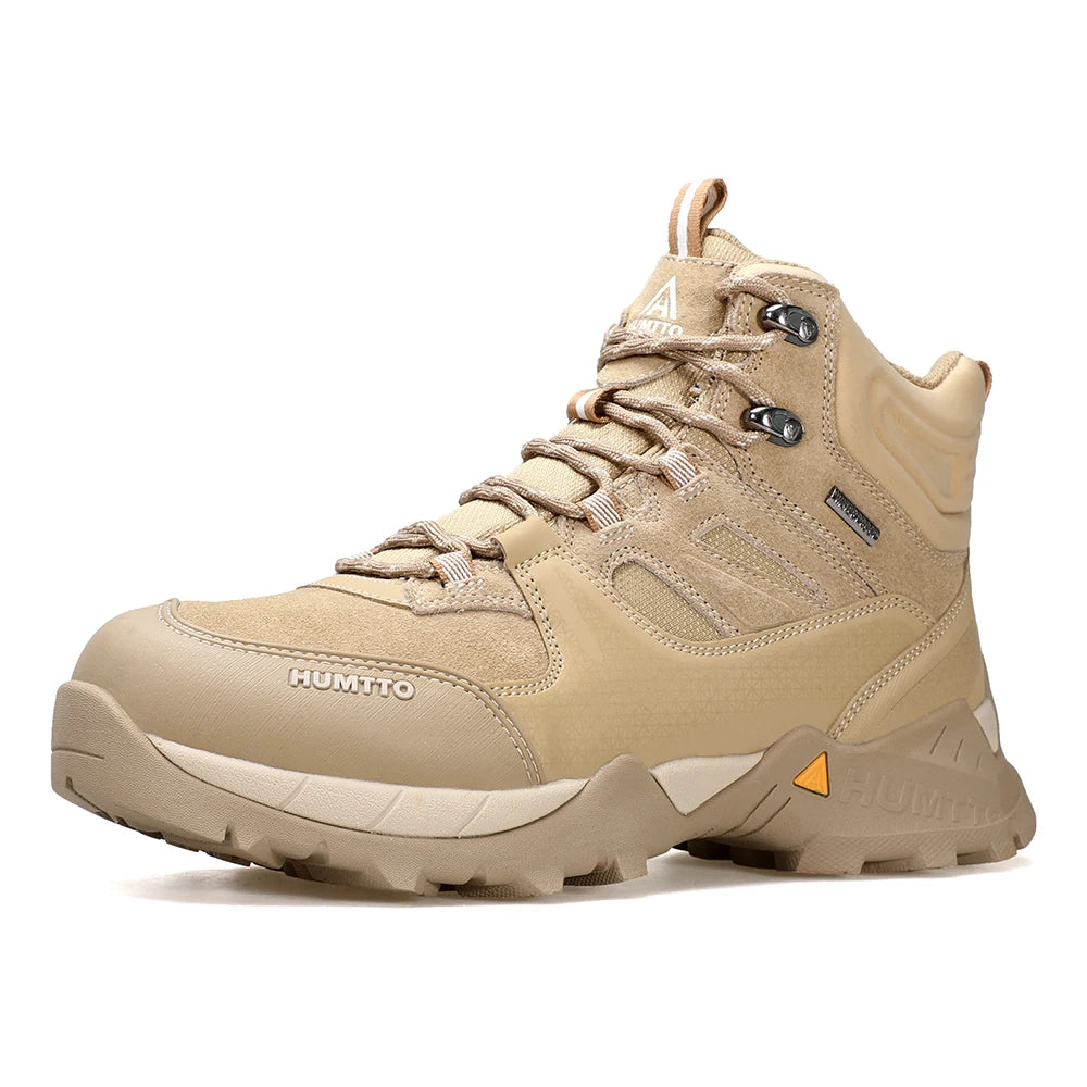 HUMTTO Waterproof Hiking Boots Luxury Designer Outdoor Trekking Shoes for Men Climbing Sneakers Leather Safety Mens Ankle Boots