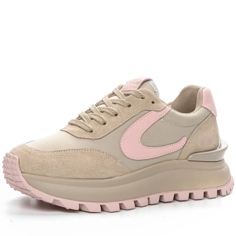 AUTUSPIN 4.5cm Ladies Sneakers Summer Spring Retro Genuine Leather Women Casual Sports Shoes Outdoor Comfy Vulcanized Sneaker