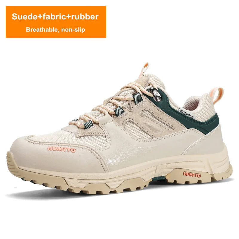 HUMTTO Waterproof Shoes for Women Outdoor Womens Hiking Shoes Luxury Designer Breathable Sports Trekking Climbing Sneakers Woman