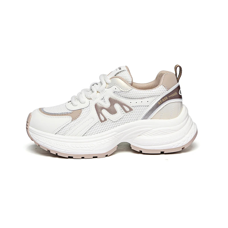 AUTUSPIN 2025 New Lightweight Sport Shoes for Women Spring Fashion Breathable Mesh Walking Sneakers Outdoor Daily Soft Footwear
