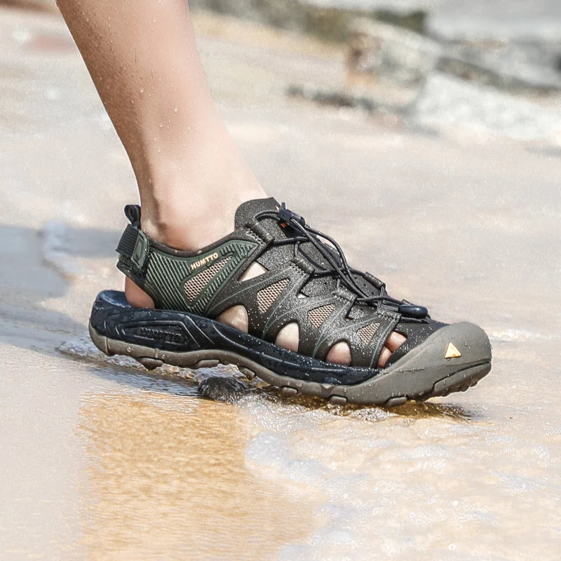 HUMTTO Water Shoes for Men Breathable Summer Beach Sandals Outdoor Hiking Sandals Man Camping Fishing Climbing Men's Sneakers
