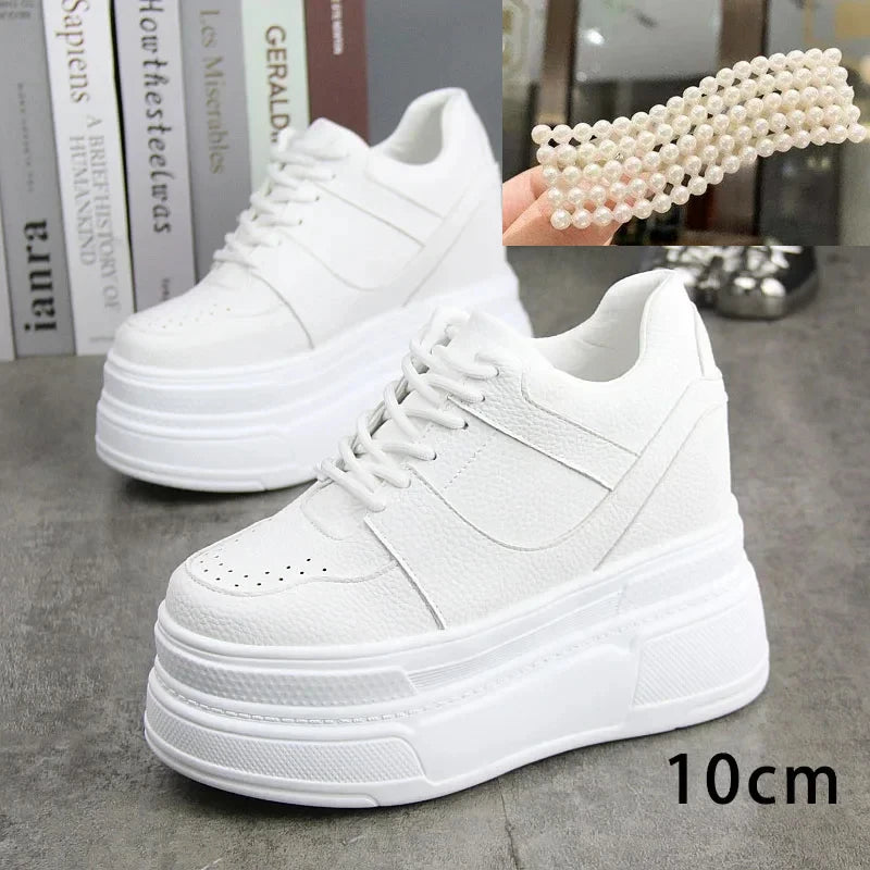 Fujin 8cm 10cm 12cm British Genuine Leather Boots Platform Wedge High Brand Ankle Winter Plush Women Autumn Spring Cowboy Shoes