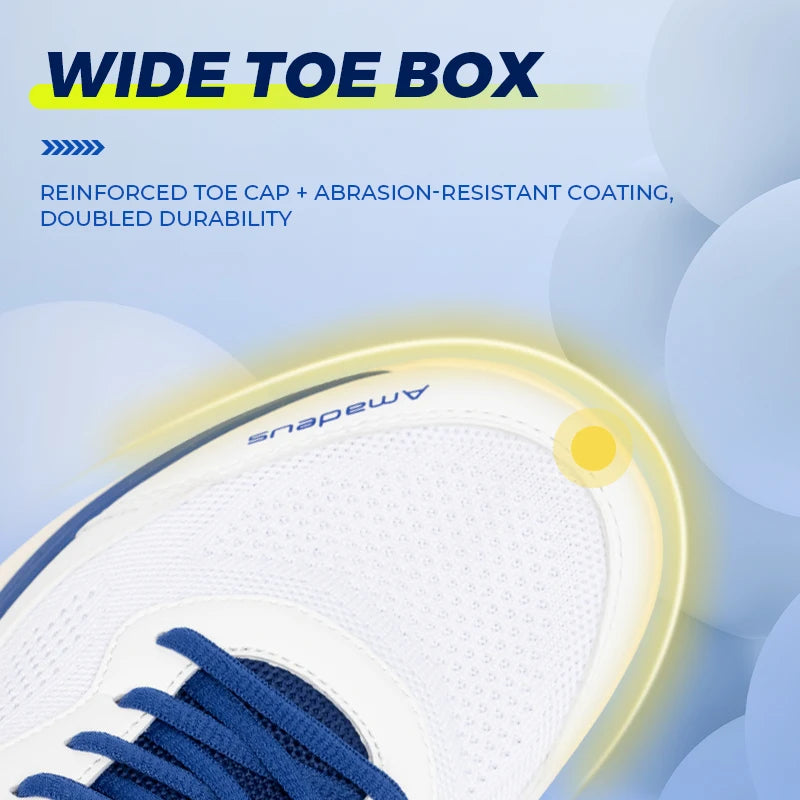 FitVille Men'S Tennis Shoes Wide Version 2E Professional Training Sports Shoes Breathable Non-Slip Rackets With Arch Support