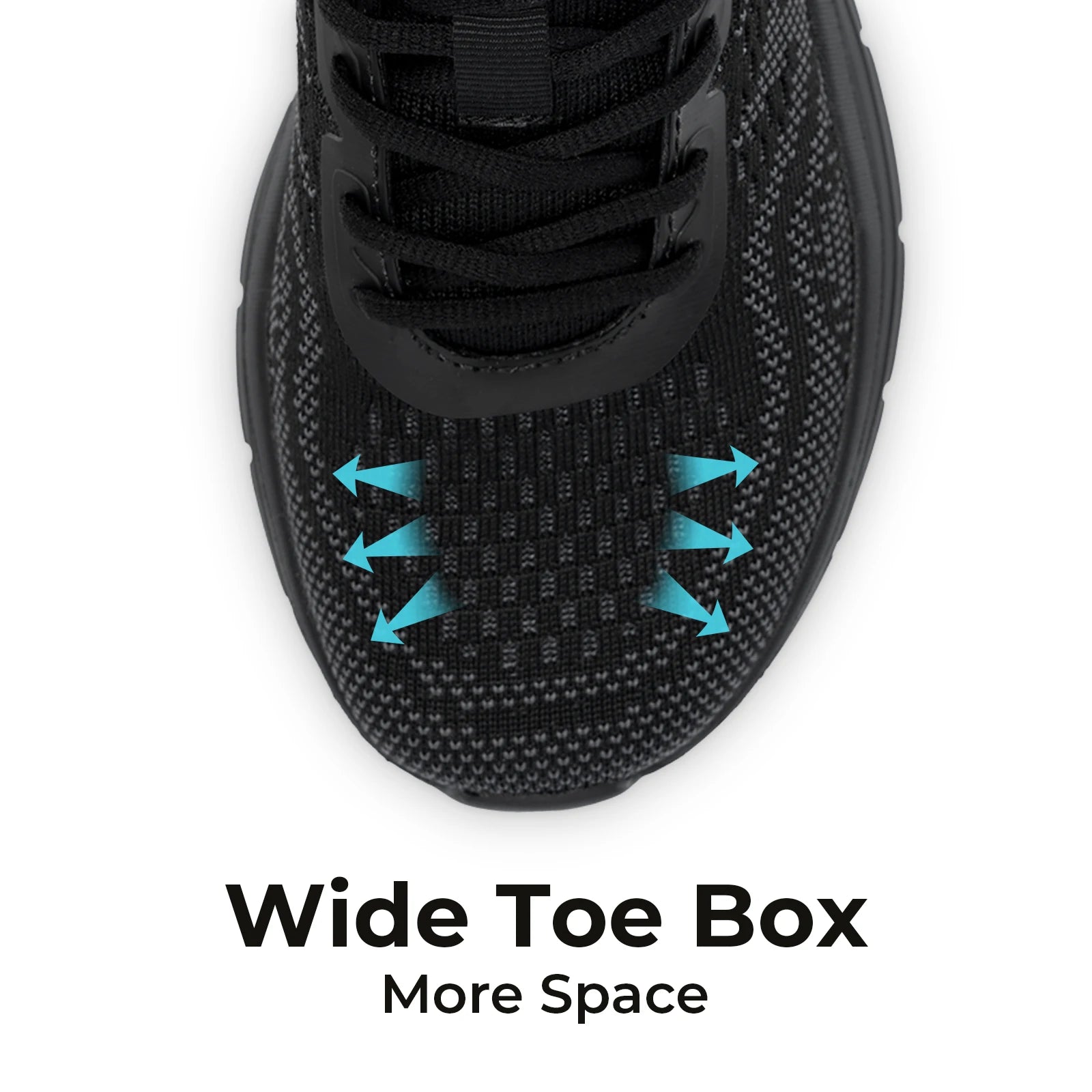 FitVille Lightweight Women's Sport Shoes Thick Sole Walking Shoes Extra Wide Sneakers Breathable for Swollen Feet Arch support