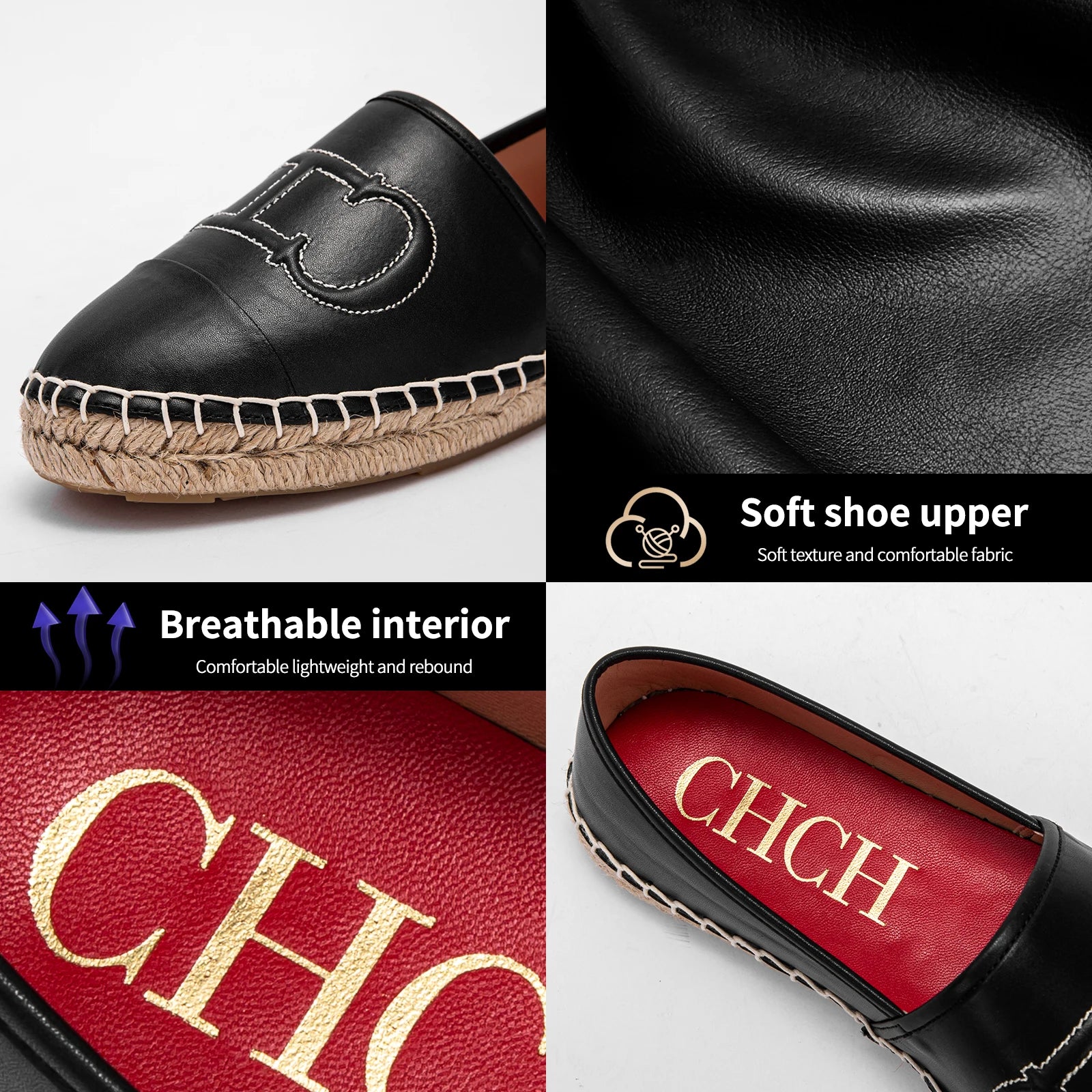 New Loafers Casual Shoes PU Fisherman Shoes Flat Grass Weave Shoes