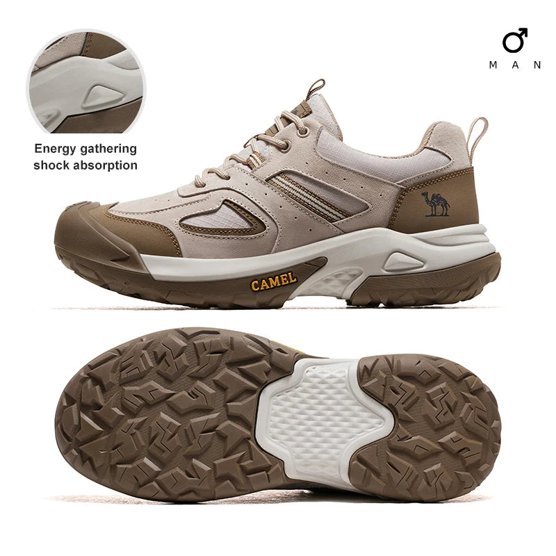 GOLDEN CAMEL Hiking Shoes Men and Women Sports Shoes Outdoor Non-slip Wear-resistant Breathable Non-slip Trekking Shoes for Men