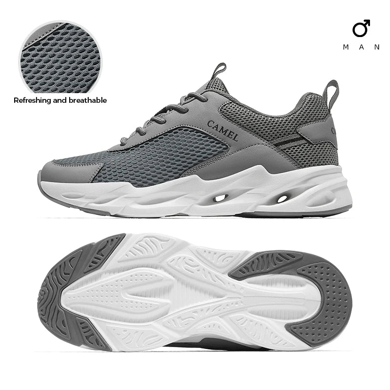 GOLDEN CAMEL Sports Running Shoes Men Women Casual Mesh Male Sneakers Lightweight Non-slip Walking Shoes for Men 2024 Summer New