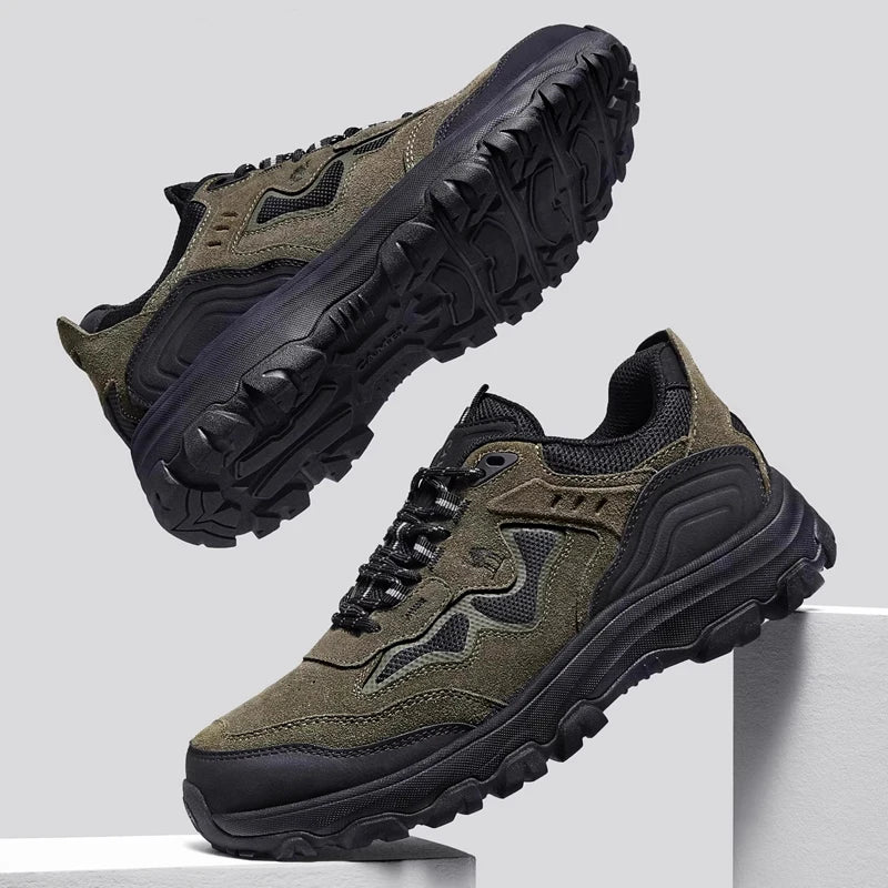 GOLDEN CAMEL Men's Hiking Shoes Wear-resistant Non-slip Outdoor Sneakers Comfortable Casual Sports Shoes for Men 2025 Autumn New