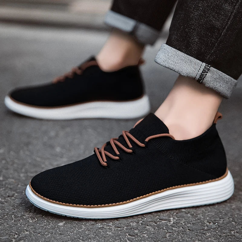 STRONGSHEN Men Casual Shoes Lightweight Walking Sport Shoes Women Classical Mesh Breathable Shoes Male Fashion Moccasins Sneaker