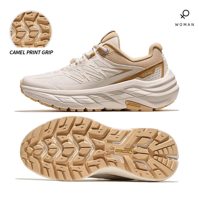 GOLDEN CAMEL Hiking Shoes Men and Women Sneakers Anti-slip Shock Absorption Grip Trekking Shoes for Men Lightweight Comfortable