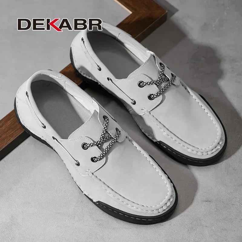 DEKABR 2025 New Style Fashion Breathable Octopus Men's Loafers Shoes Anti-Slip Office Leisure Shoes Big Size 38-46