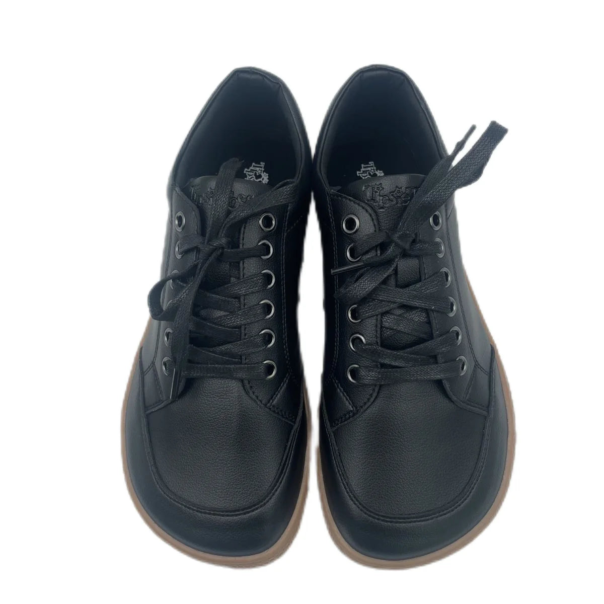 Tipsietoes 2025 Barefoot Leather Sneaker For Women Men Flat Soft Thin Out Zero Drop Sole Wider Toe Box Flexible Light Weight