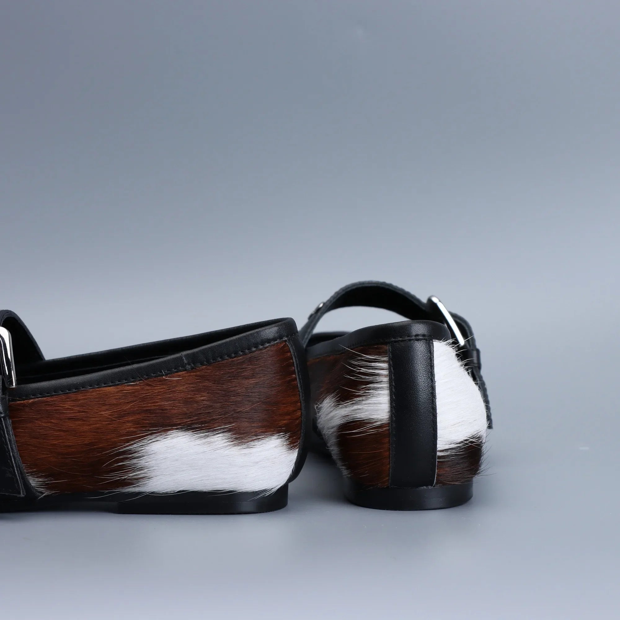 Luxury Natural Calf Hair Prints Loafers for Women 2025 Penny Loafers Designer Flat Shoes Work Walking Comfortable Fur Shoes