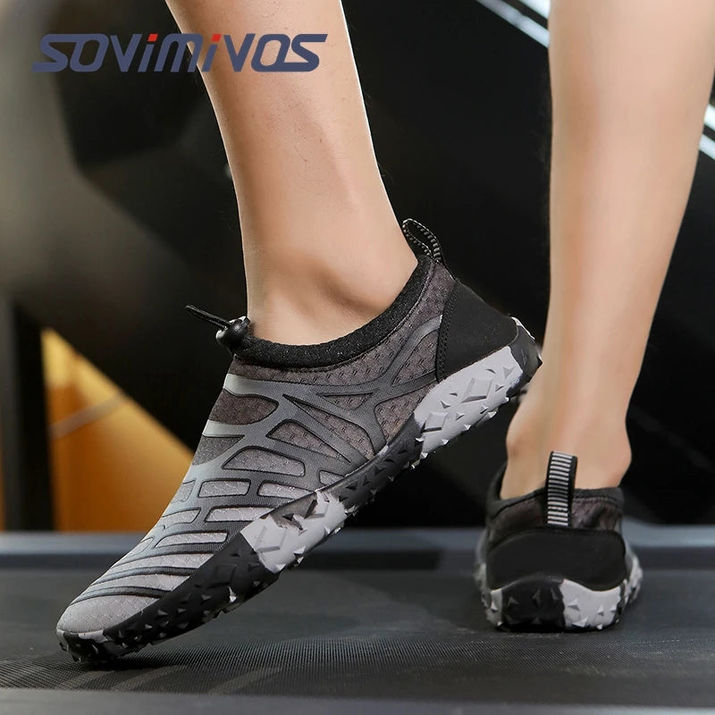 Unisex Barefoot Shoes for Men Women Wide Toe Beach Walking Sneakers Zero Drop Outdoor Elastic Band Running Beach Slipper Sandals