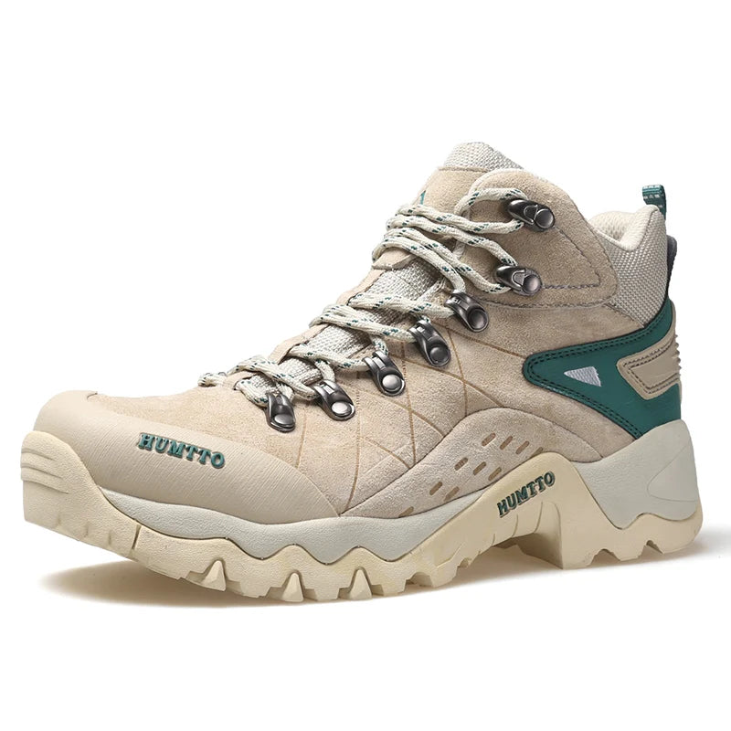 HUMTTO Hiking Boots Leather Women's Sports Shoes Non-slip Winter Outdoor Safety Sneakers Breathable Trekking Shoes for Women