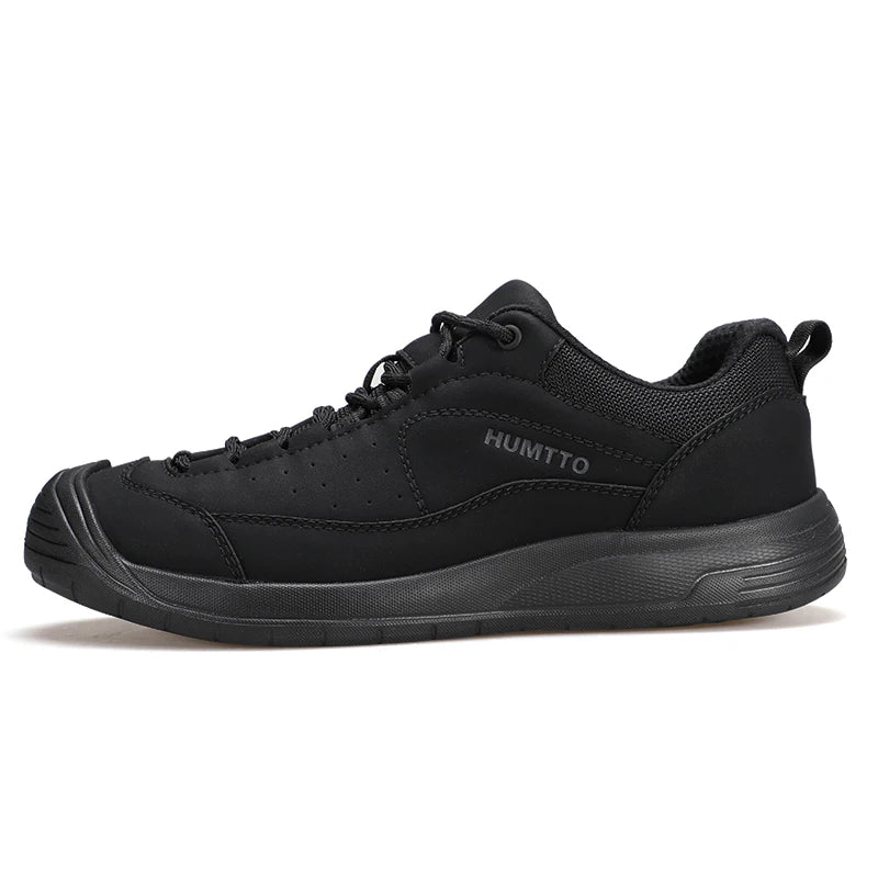 HUMTTO Leather Hiking Shoes Non-slip Men's Sports Shoes Outdoor Safety Walking Sneakers for Man Breathable Trekking Boots Men