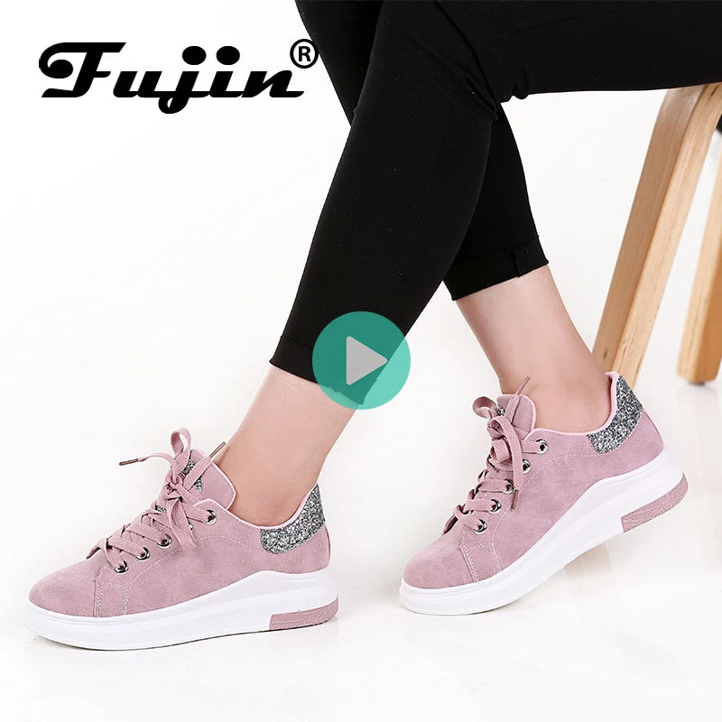 Fujin 2024 Autumn Women Shoes Sneakers Soft Comfortable Casual Shoes Fashion Lady Flats Female Shoes for Women vulcanized shoes