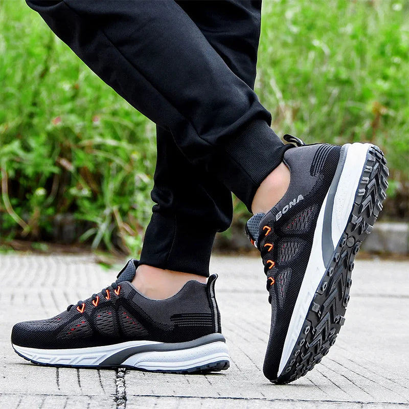 BONA comfortable running shoes, breathable and non slip sports shoes, mesh training shoes, casual