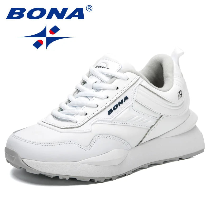 Bona's new women's walking shoes, comfortable running shoes, popular sports shoes, outdoor sports shoes, walking shoes