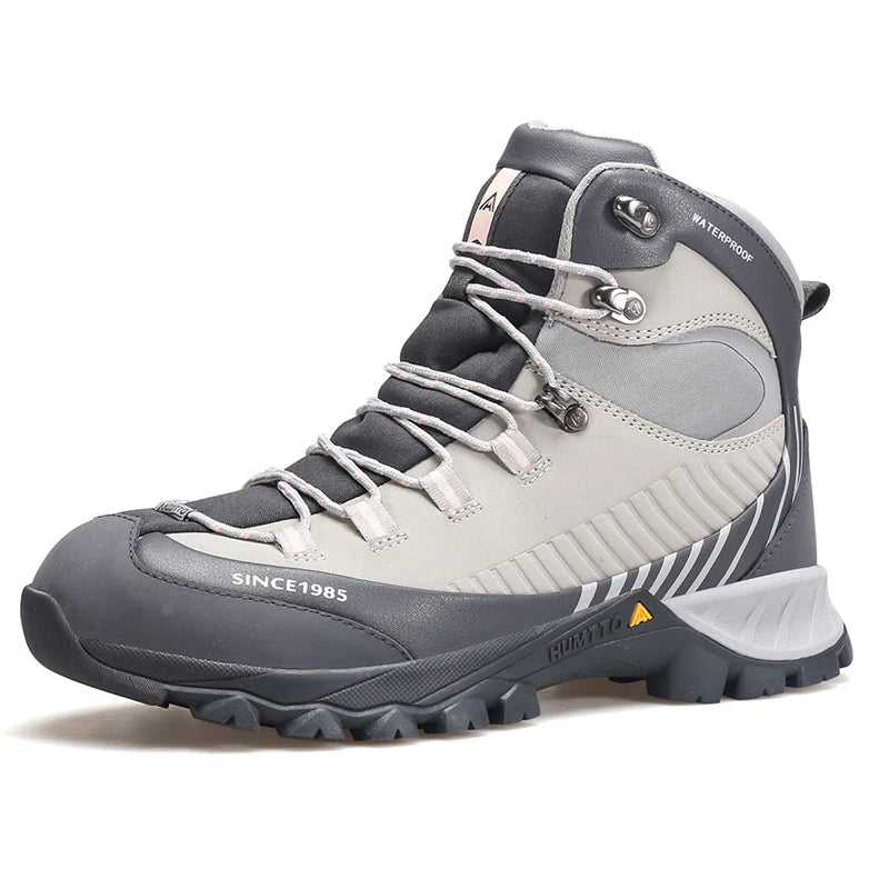 HUMTTO Hiking Boots Leather Women's Sports Shoes Non-slip Winter Outdoor Safety Sneakers Breathable Trekking Shoes for Women