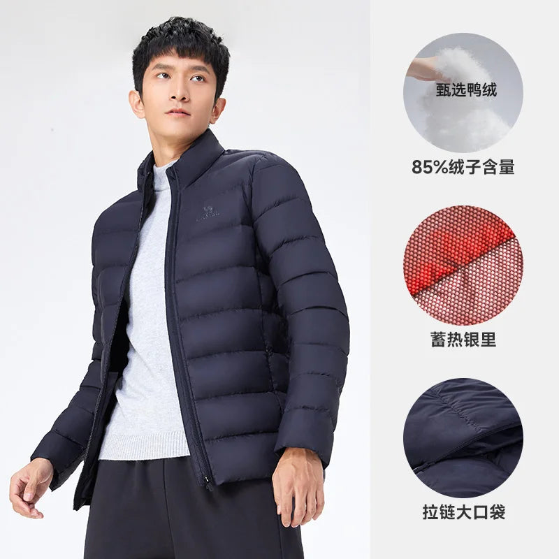 GOLDEN CAMEL Down Jackets Men and Women Winter Coats Lightweight Trendy Fleece Hiking Jackets for Men 2024 Winter New Clothing