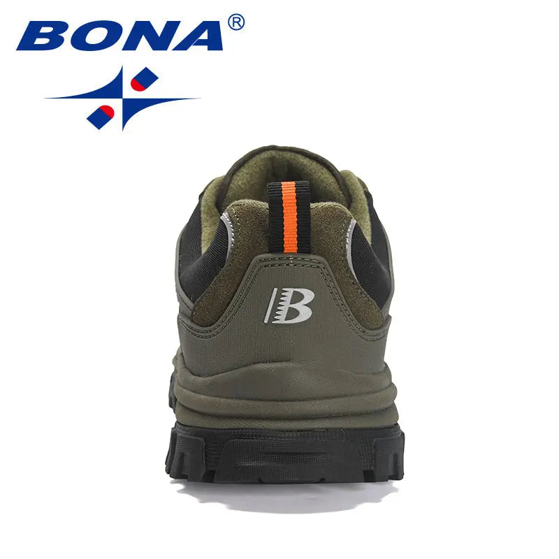BONA New Designers  Wear resistance and skid resistance Hiking Shoes Trekking Sneakers Men Shoes Man Trekking Walking Joggi