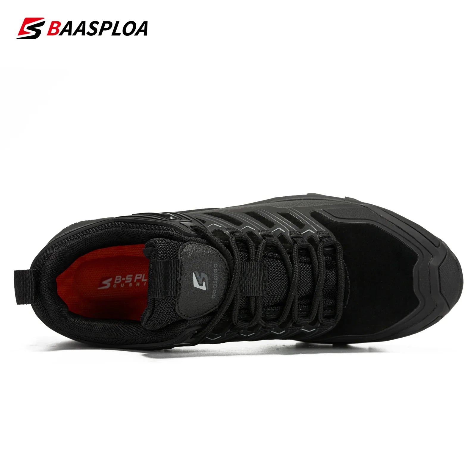Baasploa New Hiking Shoes Men Outdoor Waterproof Anti-Skid Wear-Resistant Sneakers Male Casual Lightweight Lace up Walking Shoes