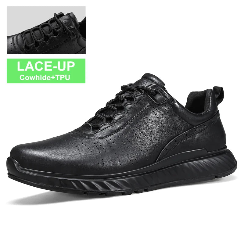 HUMTTO Sneakers for Men Luxury Designer Trail Running Shoes Men's Breathable Sport Mens Tennis Black Leather Casual Man Trainers