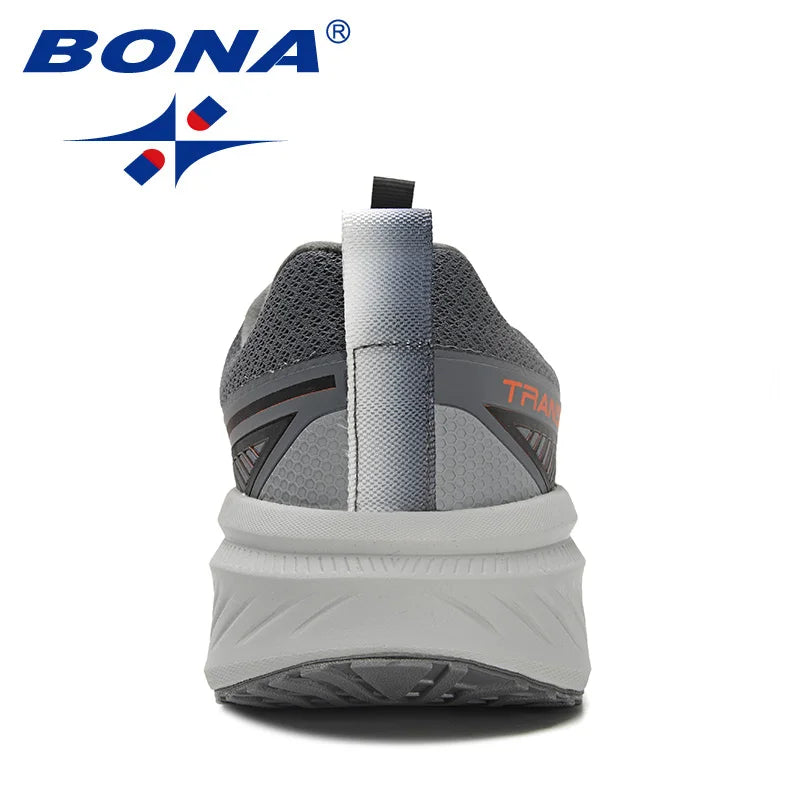 BONA sports shoes shock-absorbing men's sports shoes breathable sports shoes designer men's sports shoes