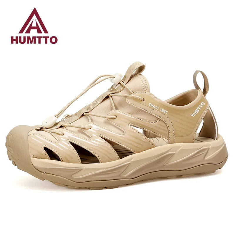 HUMTTO Hiking Shoes Summer Sandals for Men Breathable Outdoor Water Beach Mens Sandals Climbing Quick Drying Aqua Sneakers Man