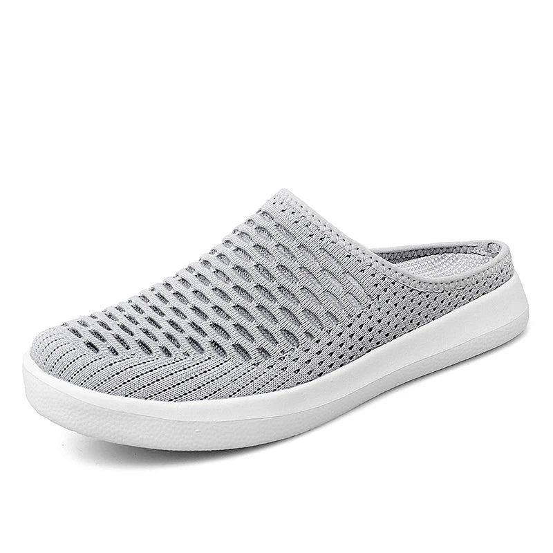 Men Half Shoes Slippers Slides Summer Mesh Shoes Unisex Women Indoor Outdoor Lightweight Plus Big Size 49 50 51 52 53 54