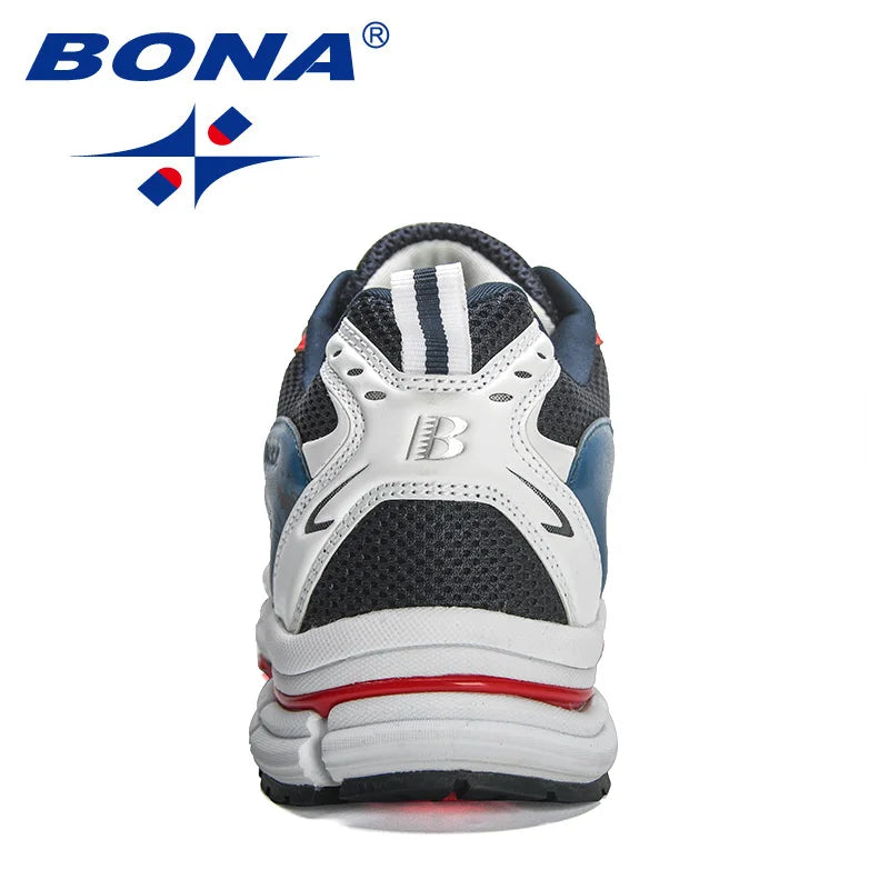 BONA 2023 New Designers ActionMen Non-slip Man Jogging Shoes Athletic Training Sneakers  Leather Running Shoes  Mansculino Trend