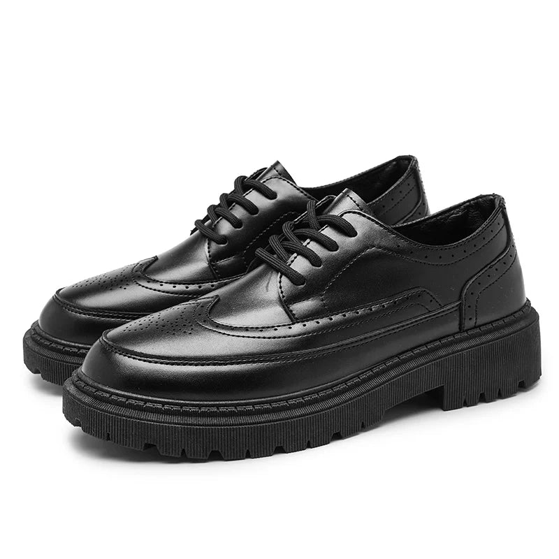 STRONGSHEN Men Leather Oxford Shoes High quality For Men Classic Luxury Brand Business Casual Leather Shoes Zapatos Hombre