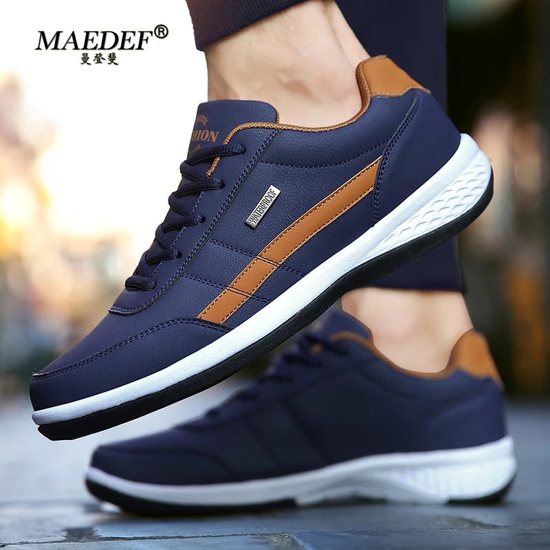 MAEDEF Mens Shoes Casual Lace Up Men's Sneakers Man Sports Shoes Non Slip Tennis for Men Sneakers Vulcanized Man Shoe Footwear