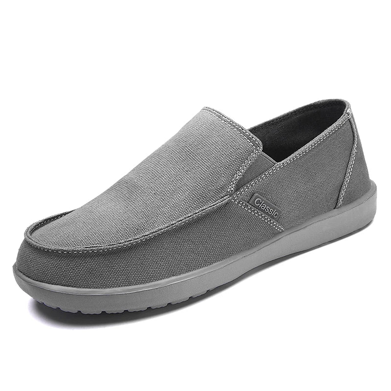 Fashion Men's Sneakers Canvas Breathable Men's Walking Driving Shoes Comfortable Outdoor Men Flats Casual Shoes Tenis Masculino