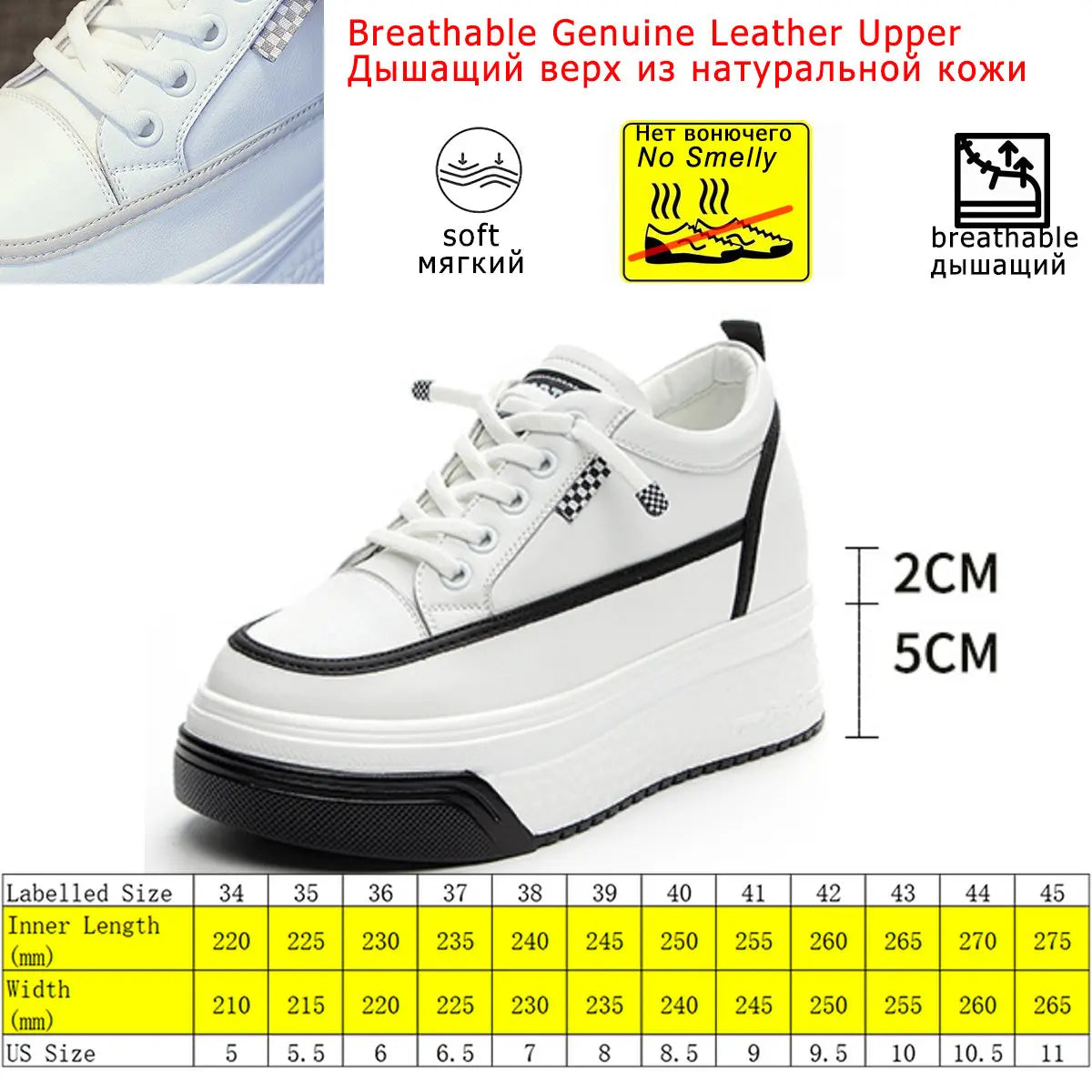 Fujin 7cm Genuine Leather Platform Wedge Winter Women Fashion Canvas Breathable Lady Super High Mixed Color Leisure Single Shoes