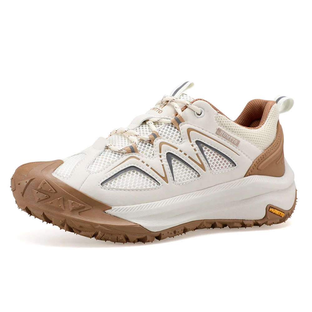 HUMTTO Breathable Trekking Boots Outdoor Men's Sports Shoes Non-slip Hiking Shoes for Men Leather Safety Walking Sneakers Man