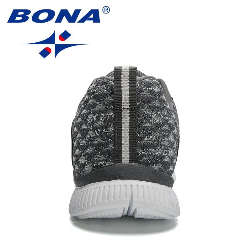 BONA 2023 New Designers Soft Running Shoes Lightweight Breathable Sneakers Man Jogging Walking Athletic Training Shoe Mansculino