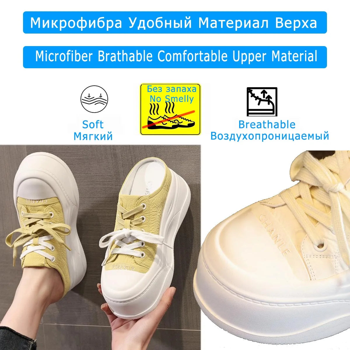 Fujin 8cm Women Microfiber Leather Sandals Summer Air Mesh Sneaker Shoes Mules Shoes Slippers Platform Wedge Flats Women Slides