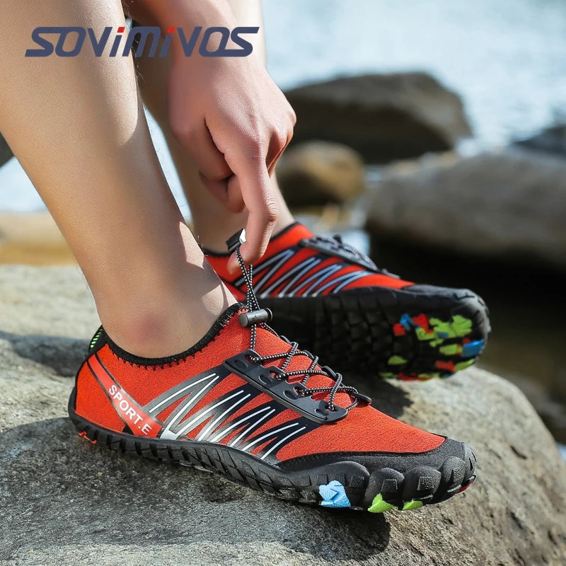 Men's Trail Running Shoes, Lightweight Athletic Zero Drop Barefoot Shoes Non Slip Outdoor Walking Minimalist Shoes for Women